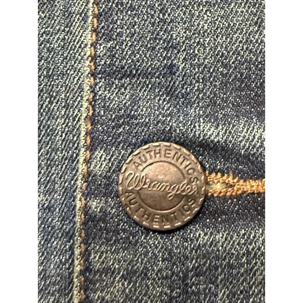 Wrangler Retro Texas Longhorns Mens Blue Denim Jacket Large NWT